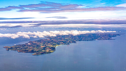 Houat Hoedic islands and belle ile in morbihan french Brittany