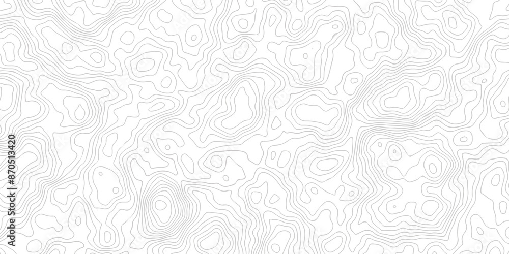 Poster contour abstract map relief land outline. topographic map patterns. white wave paper curved reliefs 