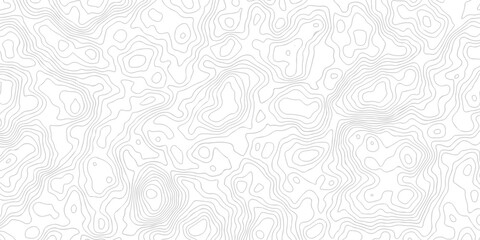 Contour abstract map relief land outline. Topographic map patterns. White wave paper curved reliefs...