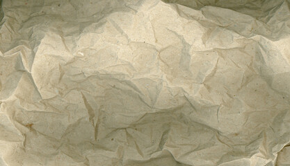 brown crumpled paper texture background