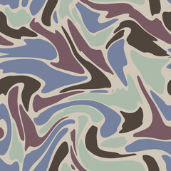 Seamless Swirly Camouflage Camo Repeat Tile Pattern. Perfect for apparel, textiles, backgrounds, ux etc.