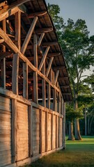 Obraz premium Walnut wood texture. Super long walnut planks texture background.Texture element