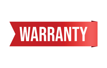 Vector illustration modern Warranty banner, Isolated web element.