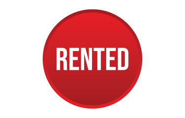 Vector illustration modern rented banner, Isolated web element.