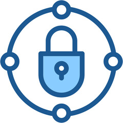Vector Icon Private Network, Security, Padlock, Lock, Private