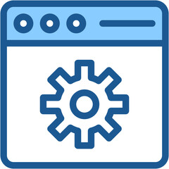 Vector Icon Web Settings, Web Development, Software Development, It Settings, Tool