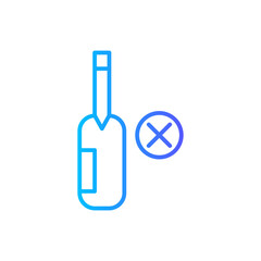 no alcohol gradient icon