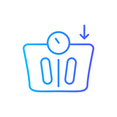 weight loss gradient icon