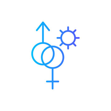 sexual transmitted disease gradient icon