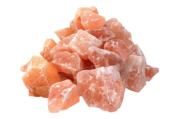 Pink hamalian salt isolated on transparent background