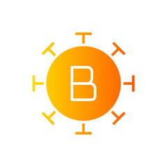 hepatitis b gradient icon © wahyu