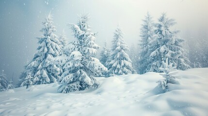 Snowy Forest Landscape