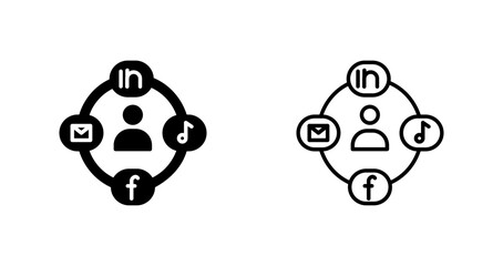 Social Circle Vector Icon