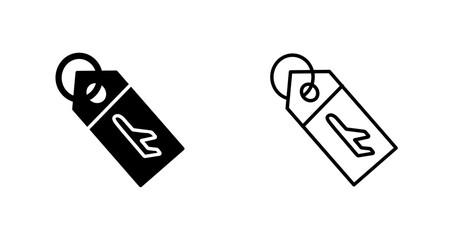 Luggage Tag Vector Icon