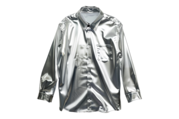 Reflective shirts isolated on transparent background