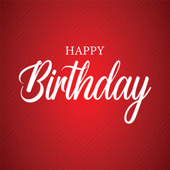 Happy Birthday typography design vector. Beautiful greeting card scratched calligraphy white text word. Handwritten modern brush lettering colourfull background isolated vector