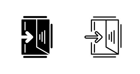 Exit Sign Vector Icon