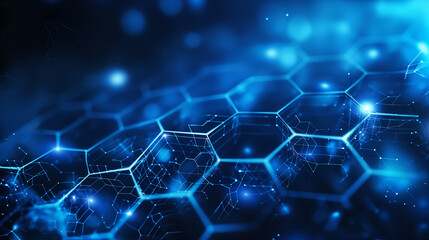 Health care and medical pattern innovation concept science background design. Abstract geometric hexagons shape medicine and science background	
