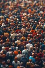 Obraz premium Crowd gathering