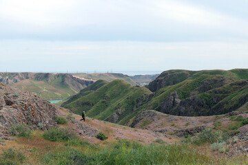 Fototapeta premium view of the mountains