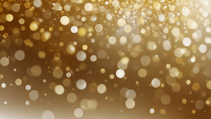 Abstract background with golden bokeh.