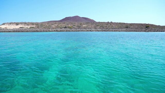 Clear ocean water by Isla Coronado, Baja California Sur, Mexico