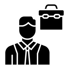 Employer Male vector icon. Can be used for Business Training iconset.