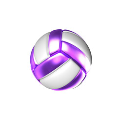 Symbol made of purple volleyballs