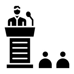 Speech vector icon. Can be used for Business Training iconset.