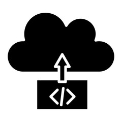 Cloud Deployment vector icon. Can be used for No Code iconset.