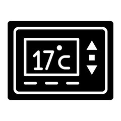 Thermostat vector icon. Can be used for Comfort iconset.