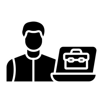 Micro Job vector icon. Can be used for Home Based Business iconset.
