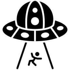 Abduction vector icon. Can be used for Science Fiction iconset.
