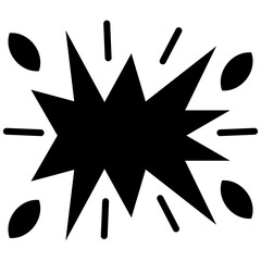 Obraz premium Explosion vector icon. Can be used for Science Fiction iconset.