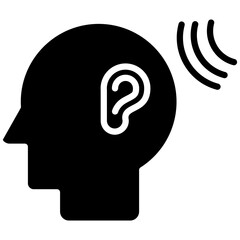 Listening Skills vector icon. Can be used for Personality Traits iconset.