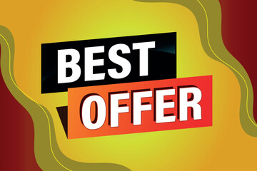 best offer poster banner graphic design icon logo sign symbol social media website coupon

