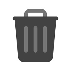 trash flat icon