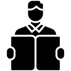 Learning vector icon. Can be used for Leadership iconset.