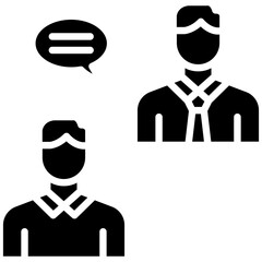 Mentorship vector icon. Can be used for Leadership iconset.