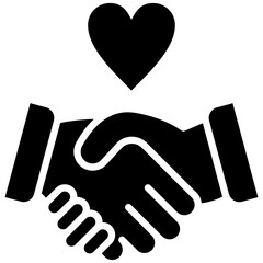 Respect vector icon. Can be used for Leadership iconset.