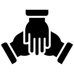 Collaboration vector icon. Can be used for Leadership iconset.