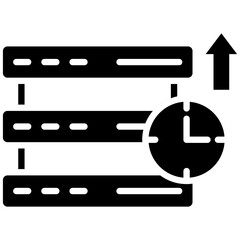 Network Uptime vector icon. Can be used for Networking iconset.