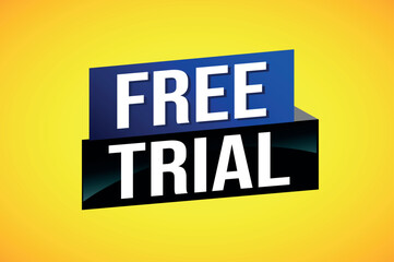 free trial poster banner graphic design icon logo sign symbol social media website coupon

