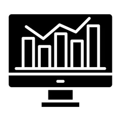 Monitoring vector icon. Can be used for Business Analytics iconset.