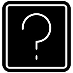 Question Mark vector icon. Can be used for Contact Us iconset.