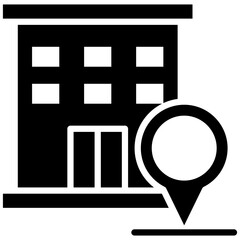 Visit Us vector icon. Can be used for Contact Us iconset.