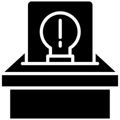 Suggestion Box vector icon. Can be used for Contact Us iconset.