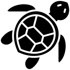 Obraz premium Turtle vector icon. Can be used for Coastline iconset.