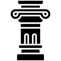 Roman Column vector icon. Can be used for Italy iconset.