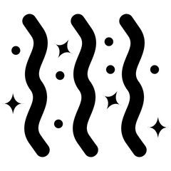 Obraz premium Streamers vector icon. Can be used for Festa Junina iconset.